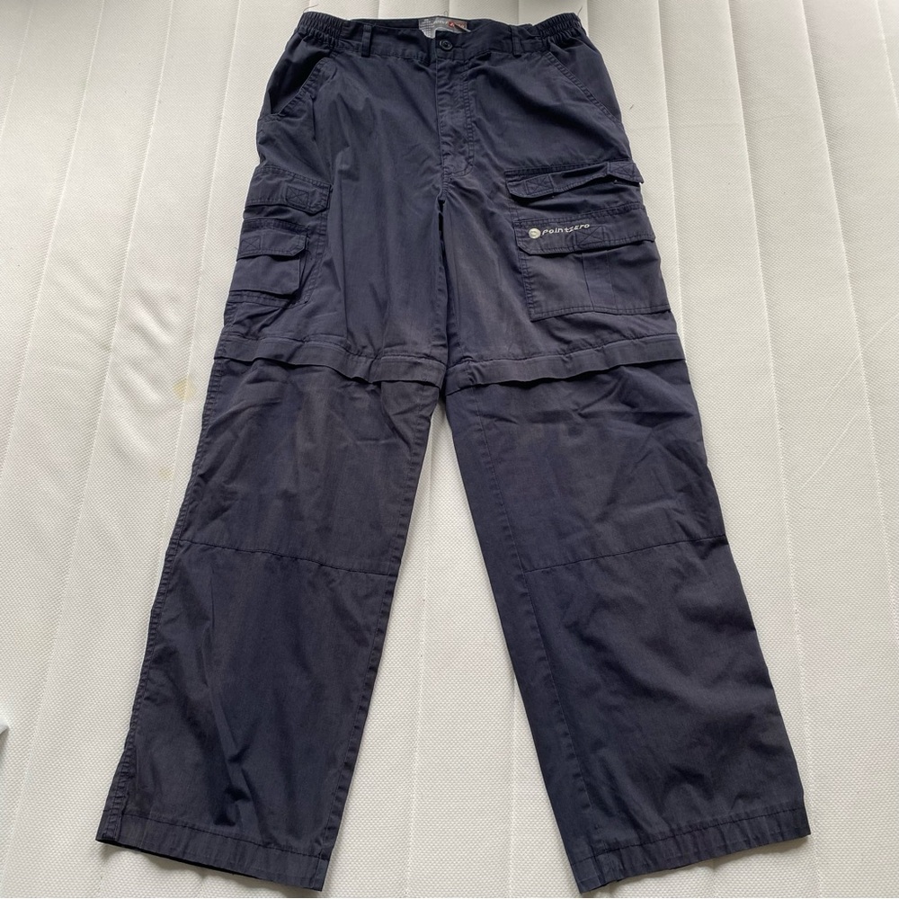 Point Zero Men's Navy Blue Cargo Pants/Shorts